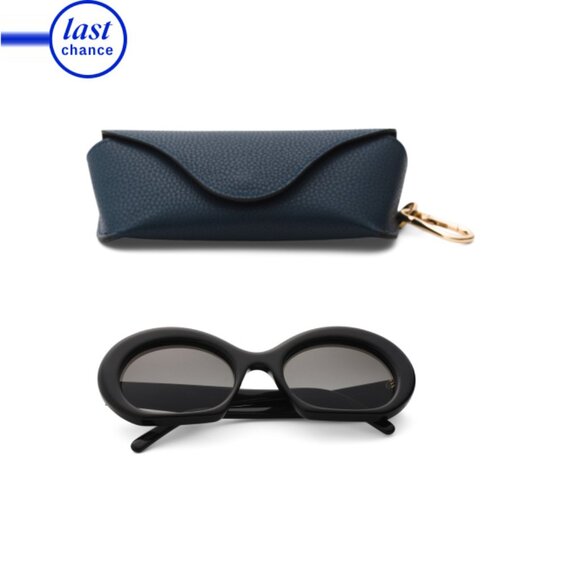 LOEWE Accessories - LOEWE Shiny Black 54mm Round Sunglasses